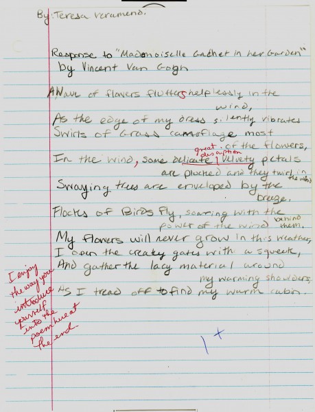 First Poem for Vincent